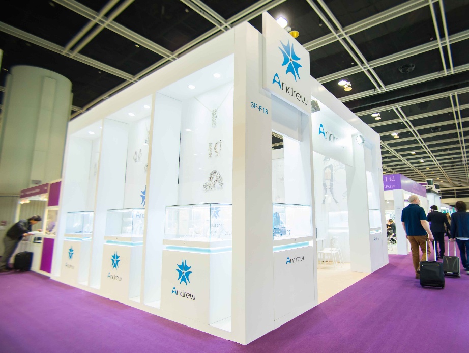 香港會議展覽中心(HKCEC)特裝展位搭建案例 - 珠寶展位設計